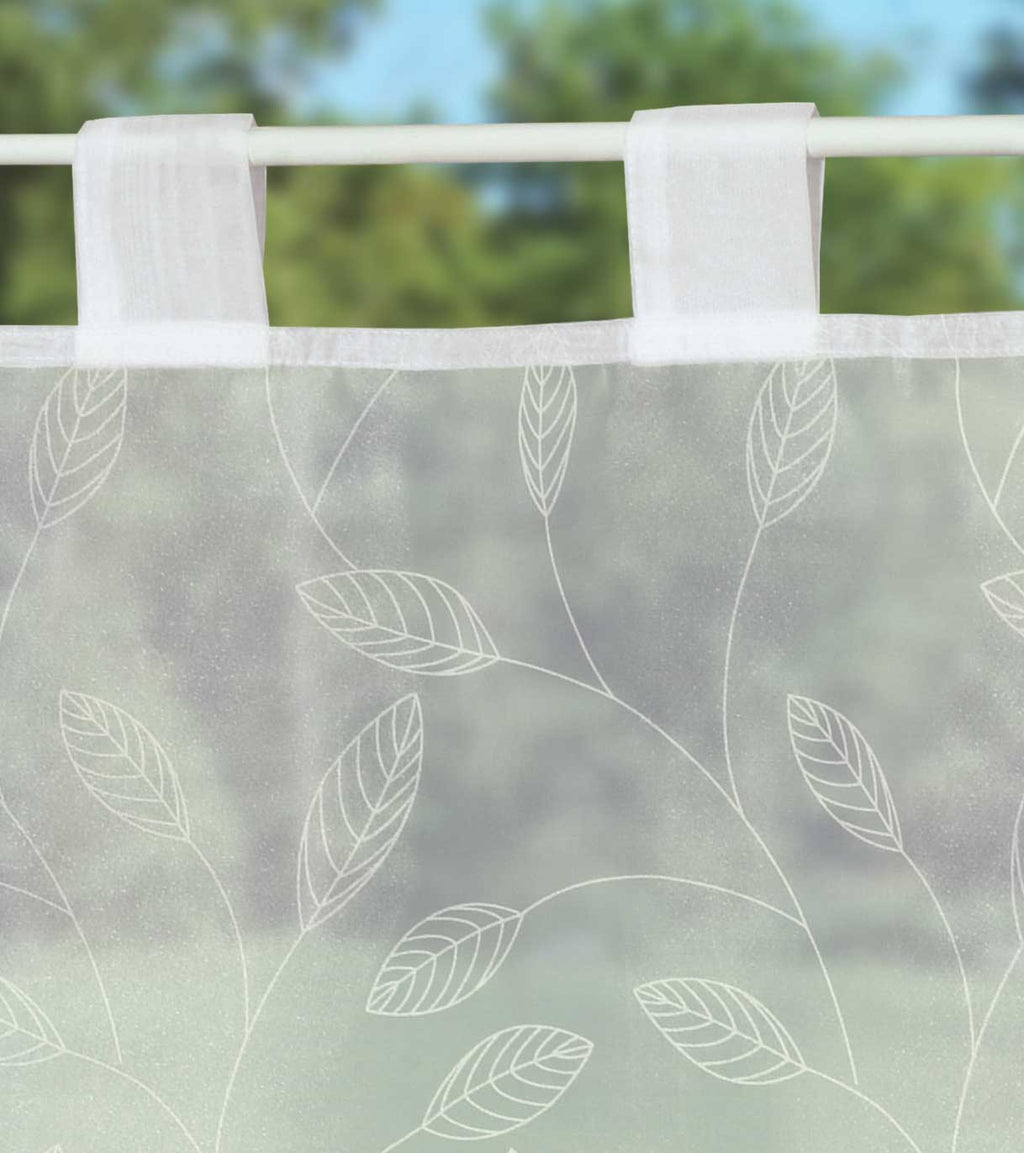 Scheibengardine Voile »Ulm« Ausbrenner Bedruckt Sichtschutz Transparent  Küchenfenster 202071