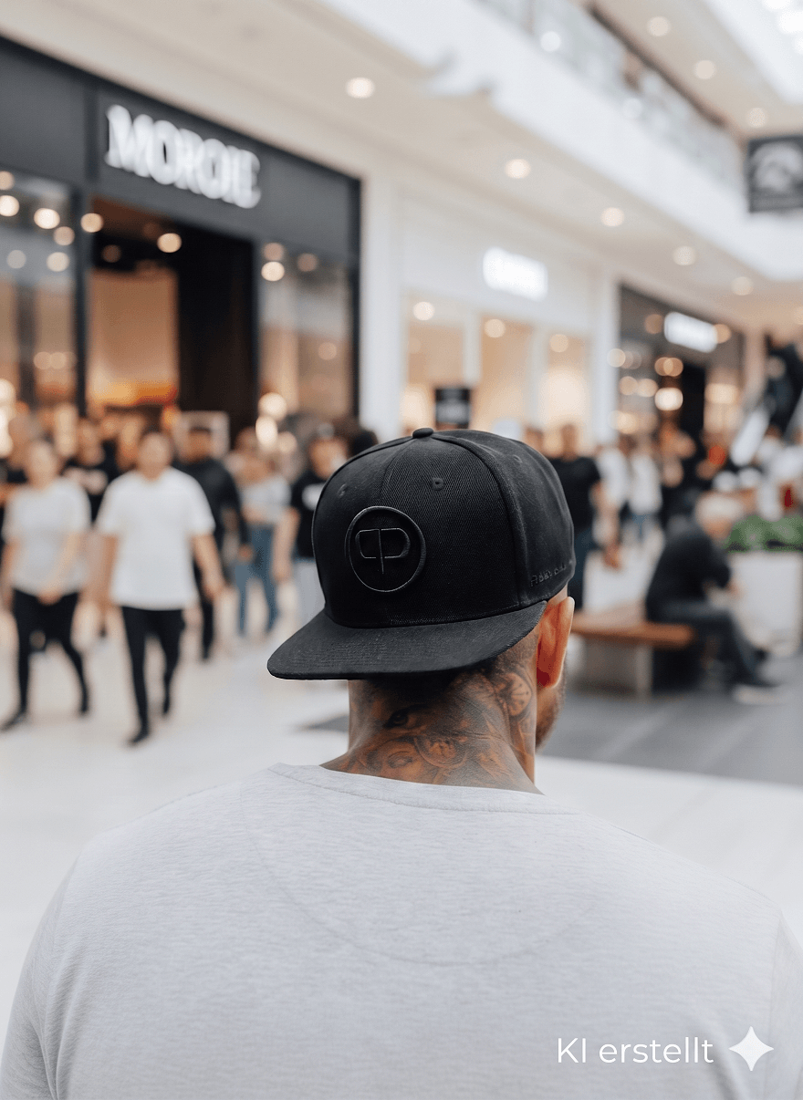 Snapback Cap - Black & Black
