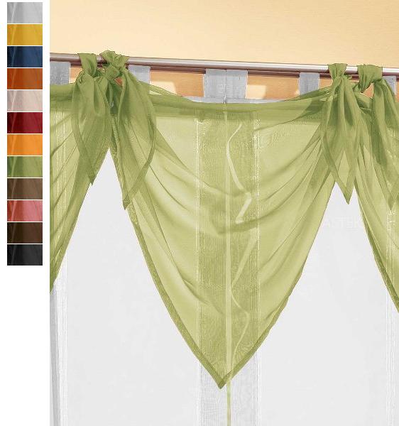 Segeltuch Querbehang aus transparentem Voile, die ideale Ergänzung zu unseren Gardinen 61003