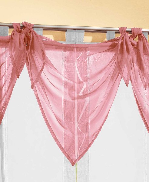 Segeltuch Querbehang aus transparentem Voile, die ideale Ergänzung zu unseren Gardinen 61003