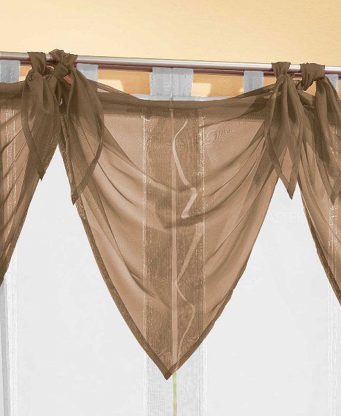 Segeltuch Querbehang aus transparentem Voile, die ideale Ergänzung zu unseren Gardinen 61003