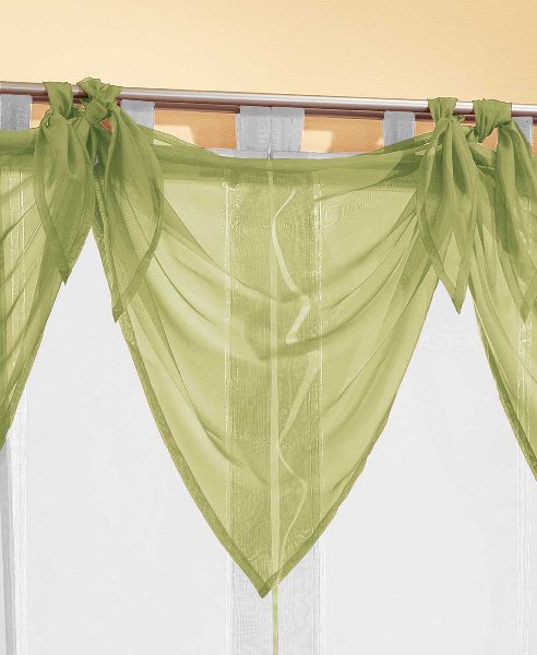 Segeltuch Querbehang aus transparentem Voile, die ideale Ergänzung zu unseren Gardinen 61003