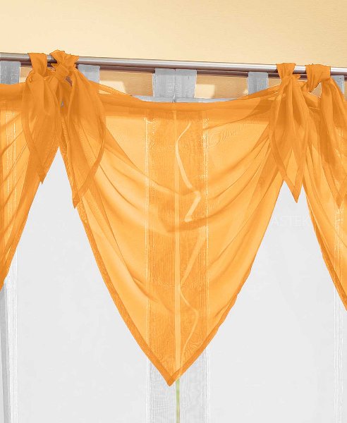 Segeltuch Querbehang aus transparentem Voile, die ideale Ergänzung zu unseren Gardinen 61003