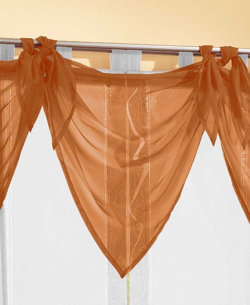 Segeltuch Querbehang aus transparentem Voile, die ideale Ergänzung zu unseren Gardinen 61003