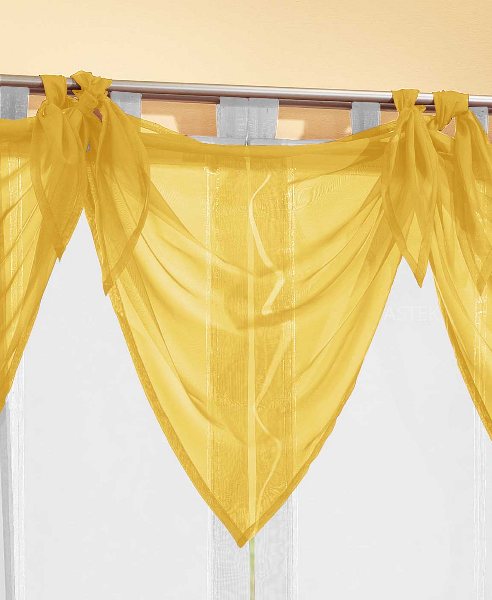 Segeltuch Querbehang aus transparentem Voile, die ideale Ergänzung zu unseren Gardinen 61003