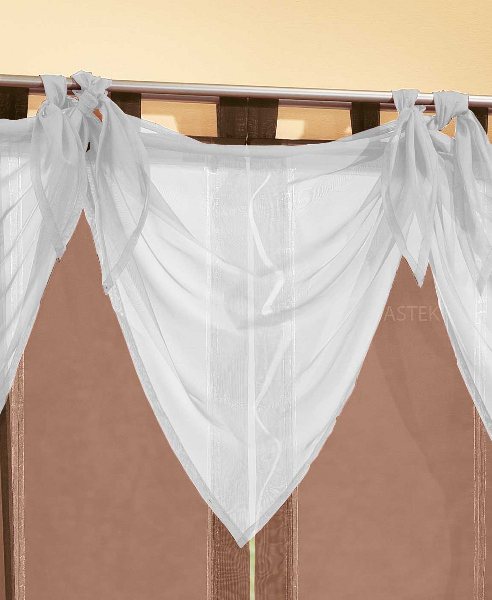 Segeltuch Querbehang aus transparentem Voile, die ideale Ergänzung zu unseren Gardinen 61003