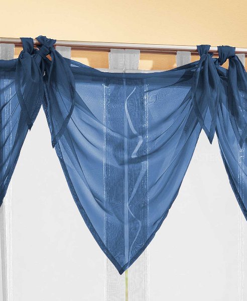 Segeltuch Querbehang aus transparentem Voile, die ideale Ergänzung zu unseren Gardinen 61003