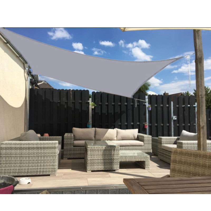 Sonnensegel Sonnenschutz Set inkl Befestigungsseile Wasserabweisend Polyester UV Schutz Windschutz Wetterschutz für Balkon Garten Terrasse 2023900N
