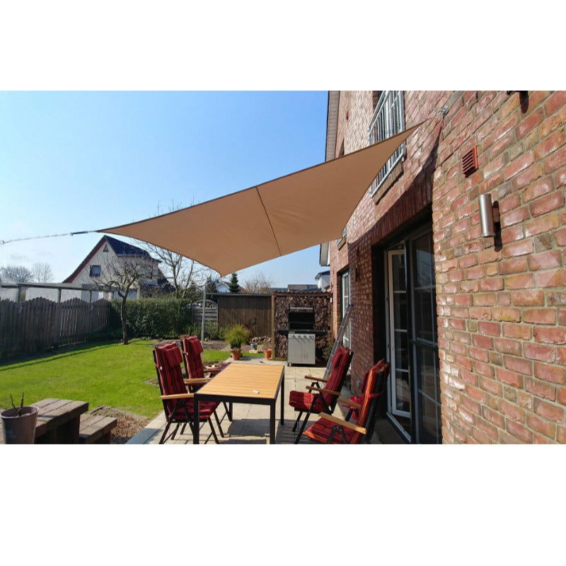 Sonnensegel Sonnenschutz Set inkl Befestigungsseile Wasserabweisend Polyester UV Schutz Windschutz Wetterschutz für Balkon Garten Terrasse 2023900N