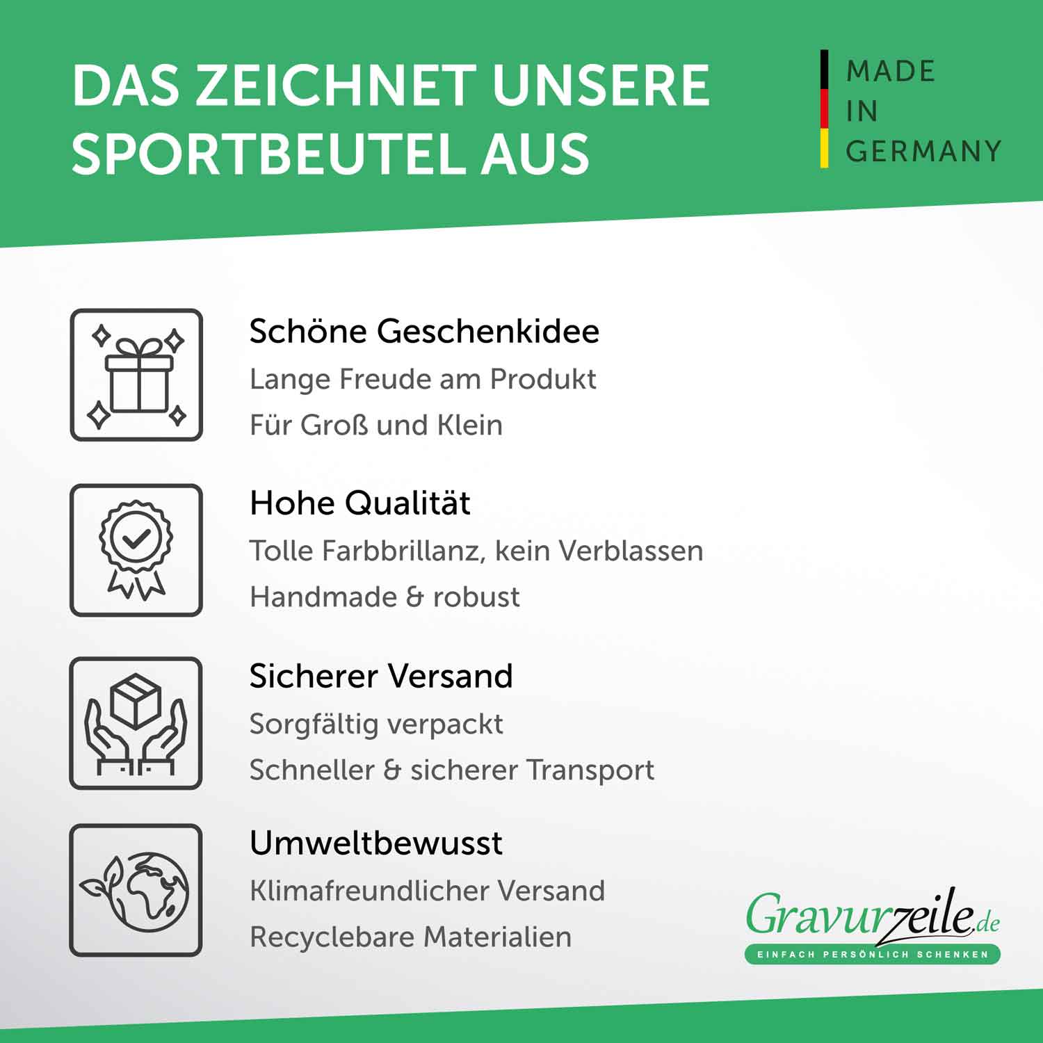 Bedruckter Turnbeutel mit Spruch Don't stop me now