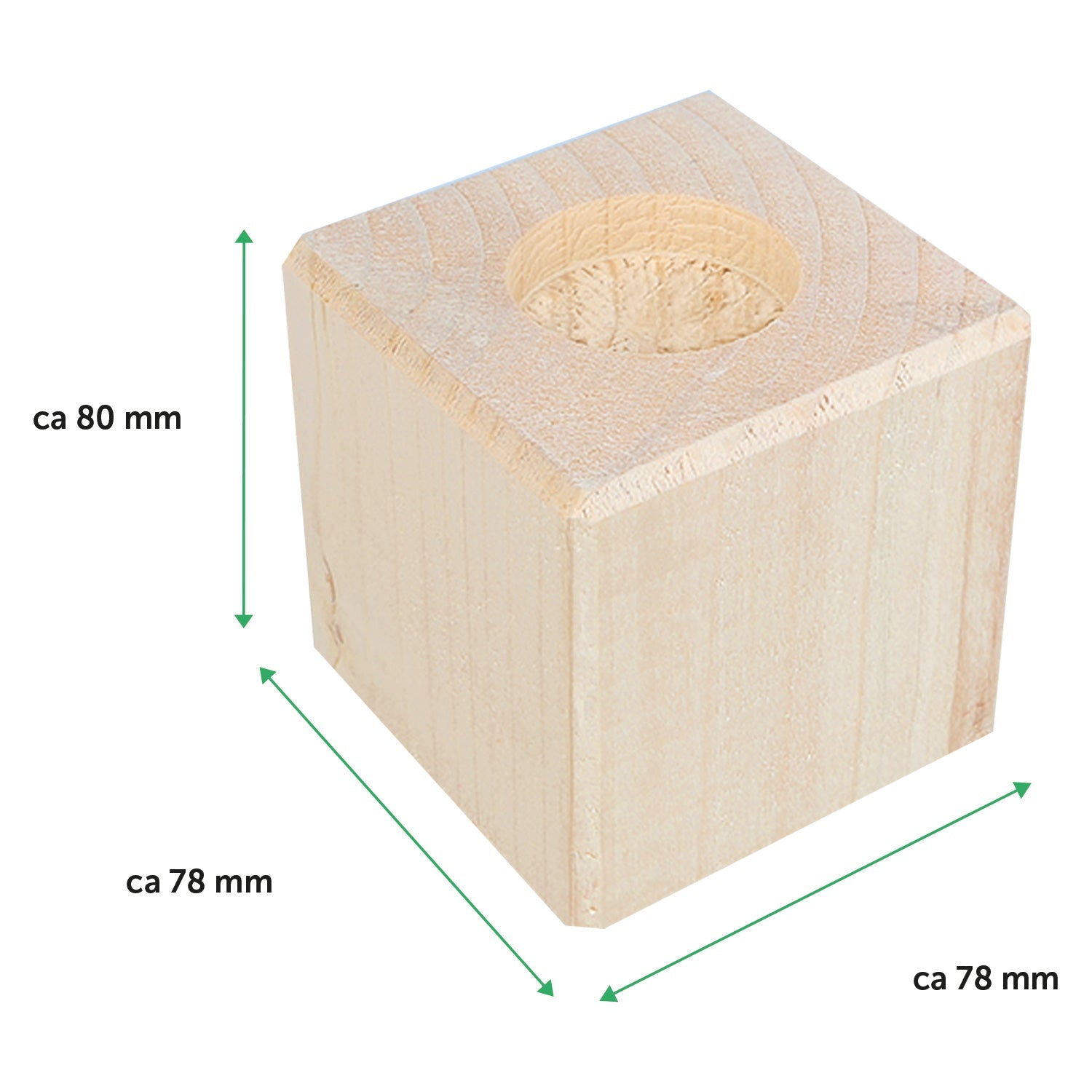 Teelichthalter mit Gravur aus Holz für Mama - Beste Mama der Welt - Persönliches Geschenk für