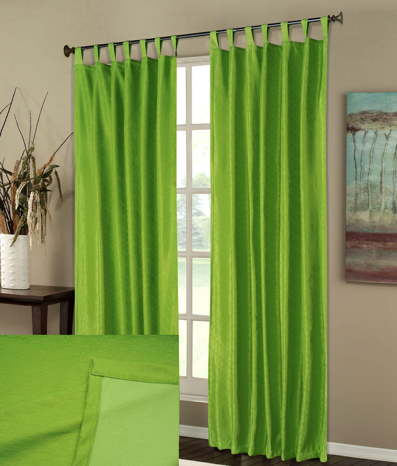 Thermo Gardine Schlaufen Vorhang Polar Fleece Rücken, matt 20510