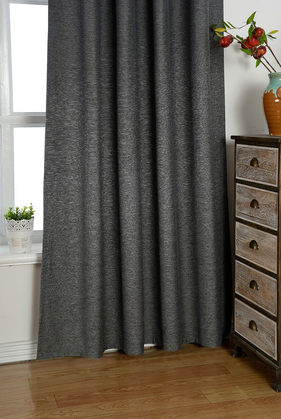 Thermo Jacquard Vorhang Oslo verdeckte Schlaufen Polar Fleece Verdunkelung Schutzabweisend (Höhe x Breite in cm) 20460
