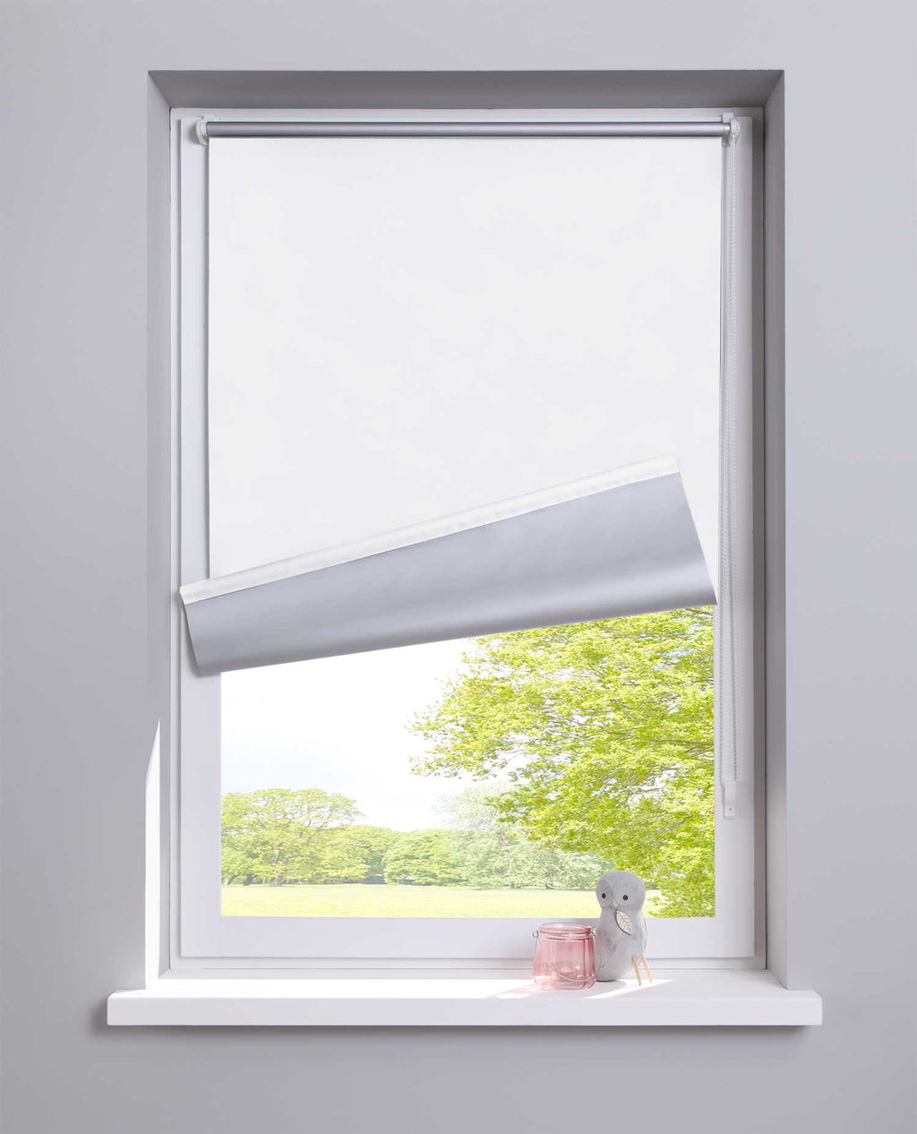 Thermo Seitenzugrollo Klemmfix Kettenzug Rollo  Easyfix mit Thermobeschichtung energie sparend  62400