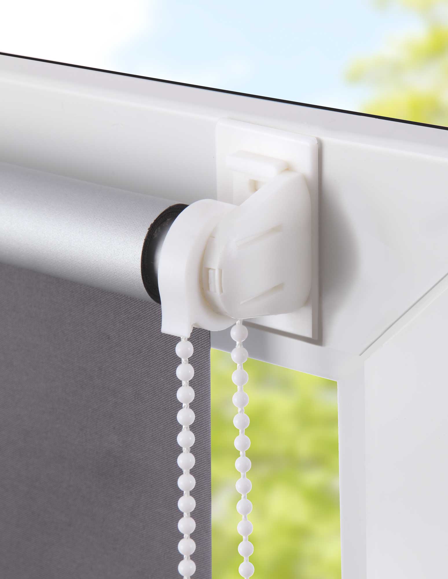 Thermo Seitenzugrollo Klemmfix Kettenzug Rollo  Easyfix mit Thermobeschichtung energie sparend  62400