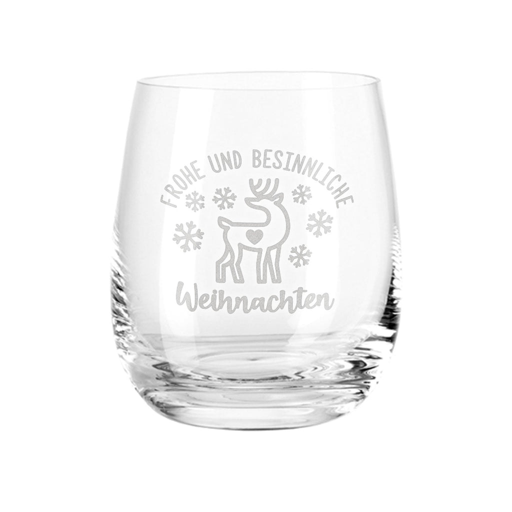 Teelicht mit Gravur - Weihnachtsdeko - Frohe und besinnliche Weihnachten