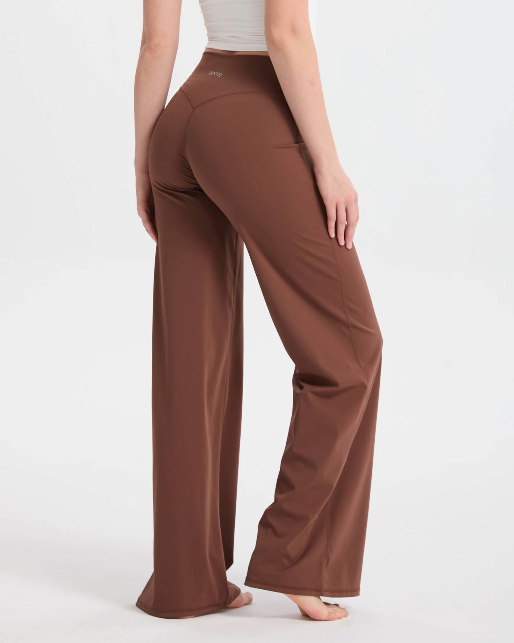 Wide-Leg Hose High Waist relaxed fit – Braun
