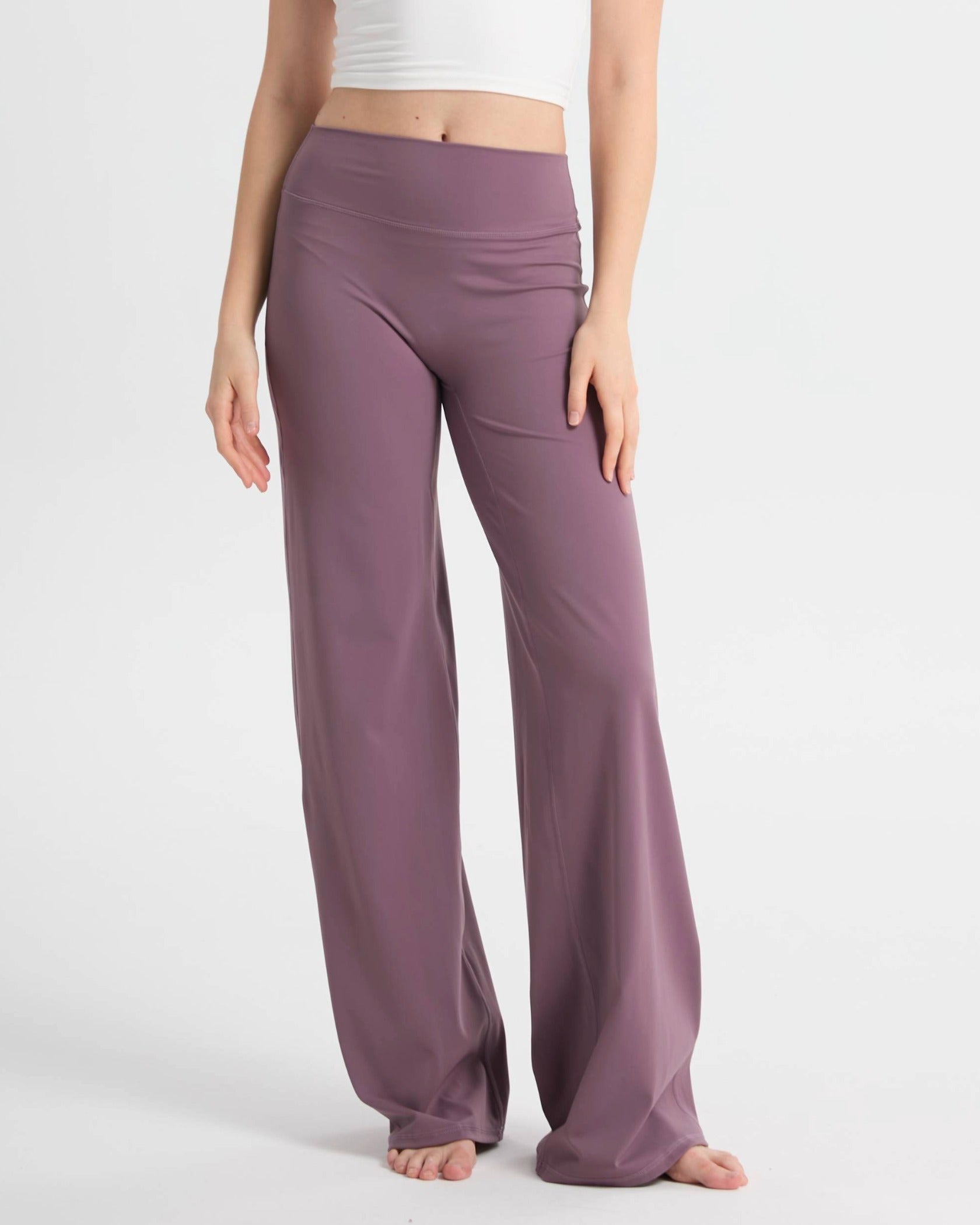 Wide-Leg Hose High Waist relaxed fit – Pastelllila