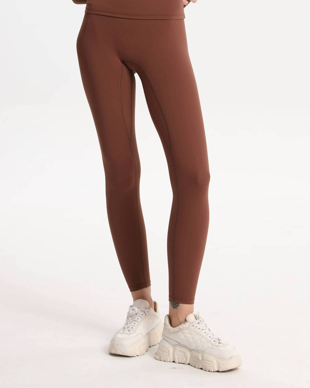 Leggings High Waist soft figurbetont – Braun
