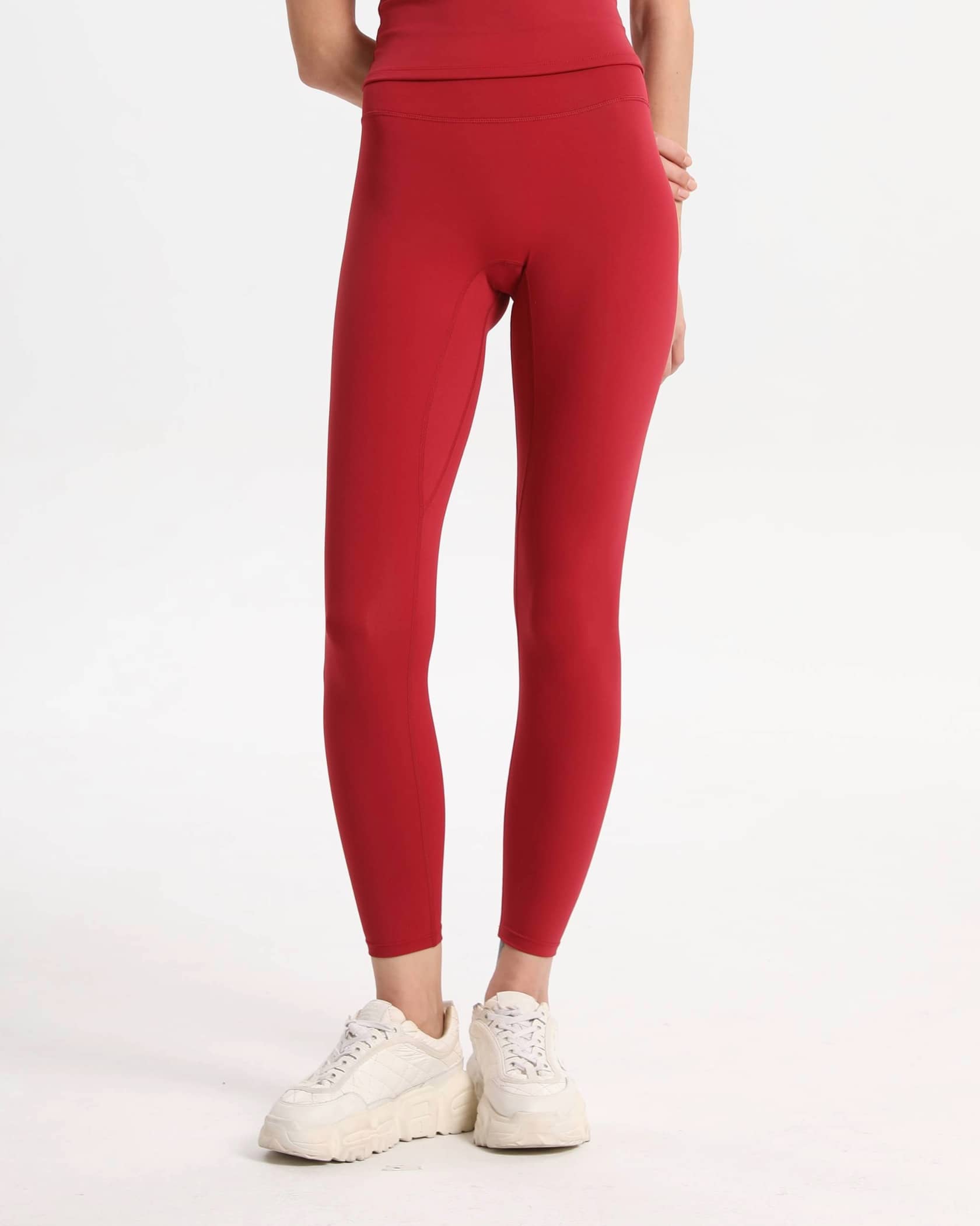 Leggings High Waist soft figurbetont – Rot