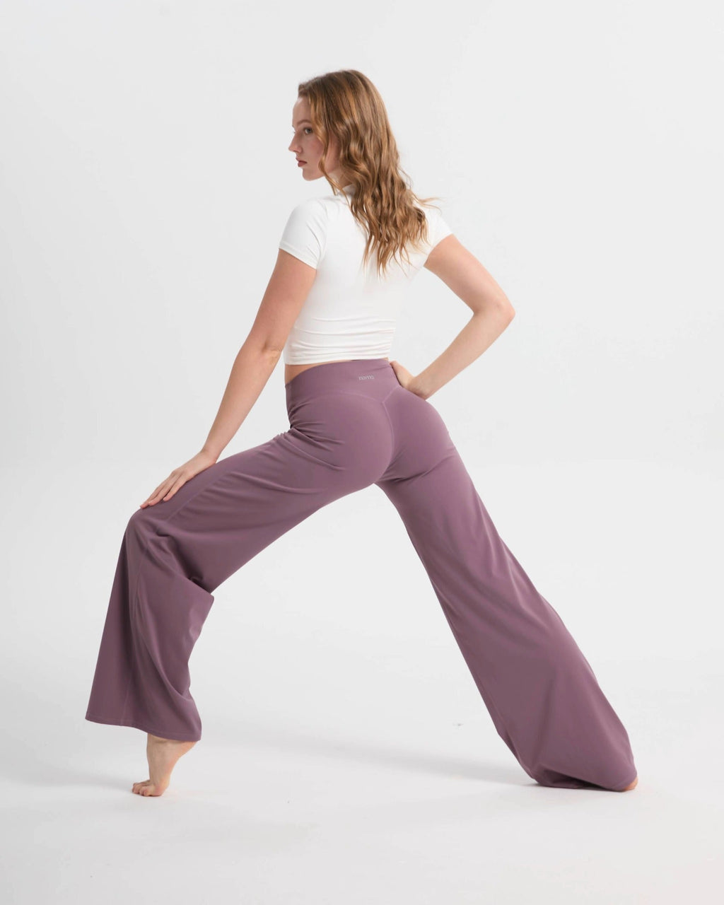 Wide-Leg Hose High Waist relaxed fit – Pastelllila
