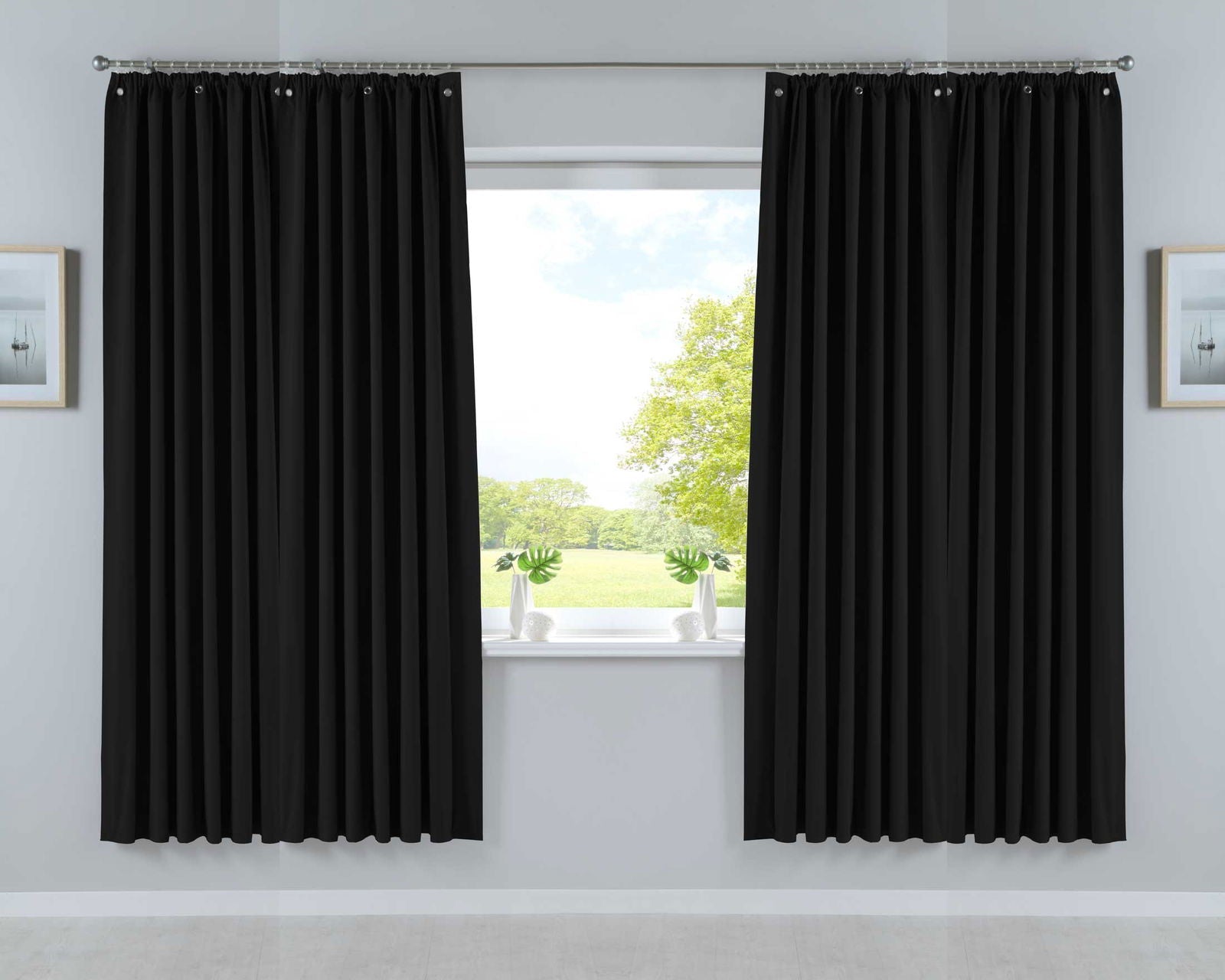 Verdunkelungsvorhang »DARK« Saugnapf Abnehmbar Reisevorhang Vorträge Vorhang 100% Verdunkelung Softshell Material Multi Aufhängung Strandhaus Vorhalle Cabana 10000335set