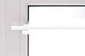 Vitragestange Bistrostange Klemmstange Metall Pressfix Zylinder ausdrehbar klemmbar 80-110 cm Weiß, 130