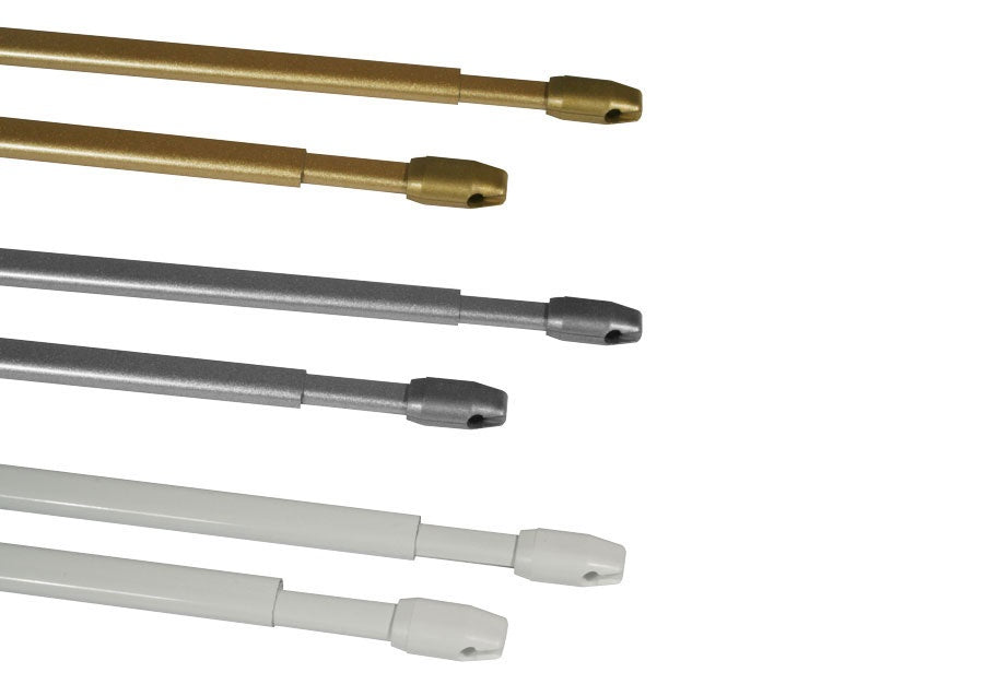 Vitragestangen 2er-Pack mit Schrauben 110