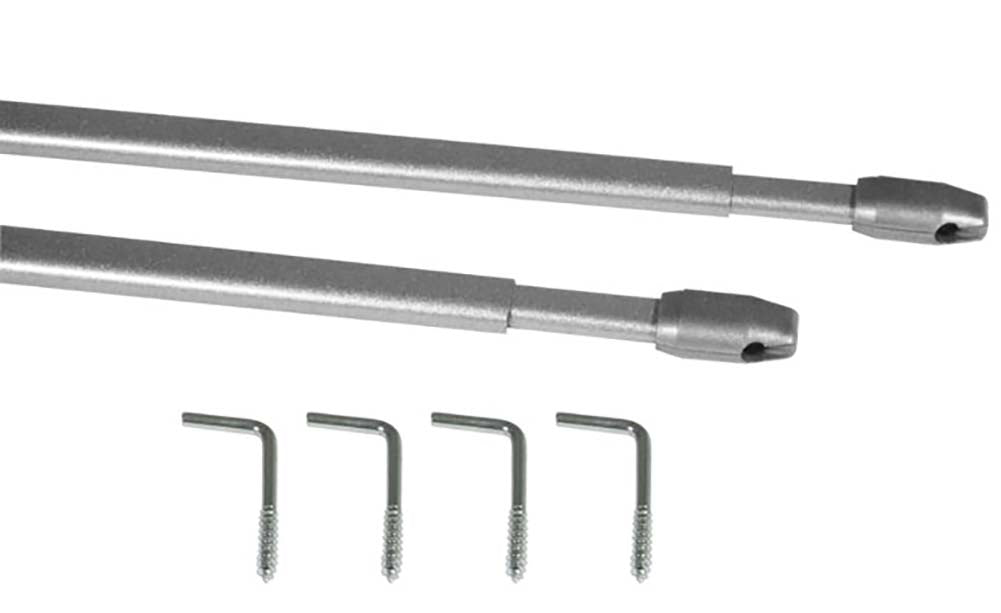 Vitragestangen 2er-Pack mit Schrauben 110