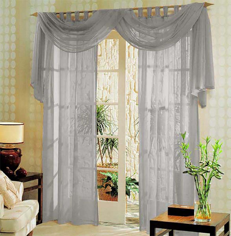 Voile komplett GARDINEN SET 3tlg.  60999