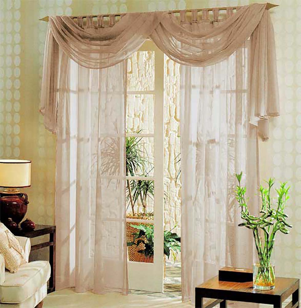 Voile komplett GARDINEN SET 3tlg.  60999