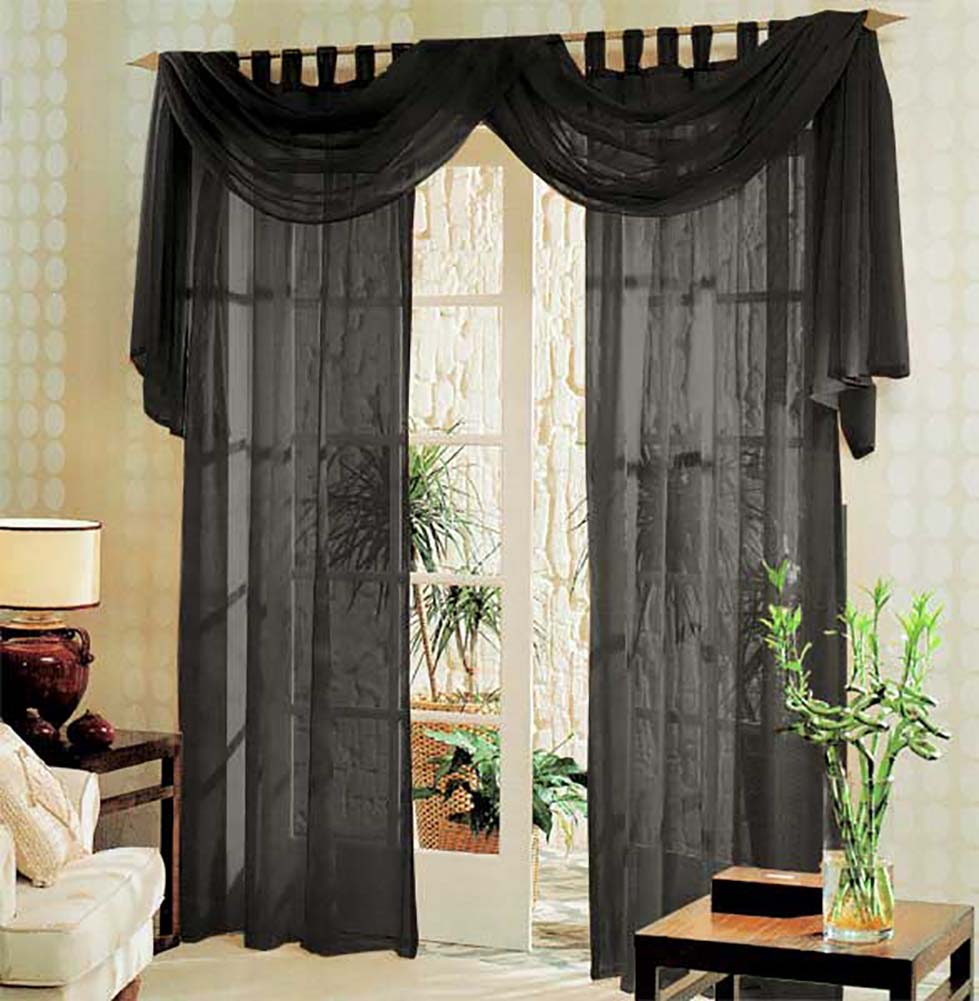 Voile komplett GARDINEN SET 3tlg.  60999