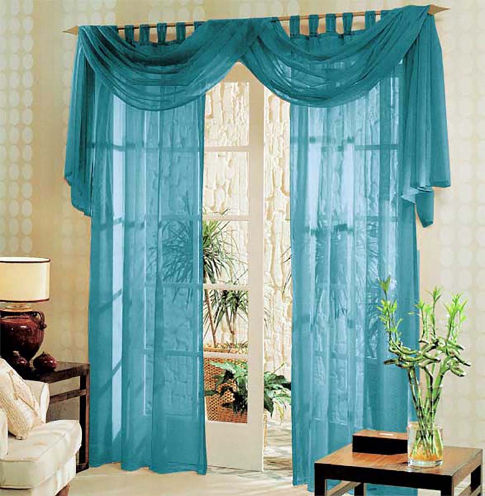 Voile komplett GARDINEN SET 3tlg.  60999