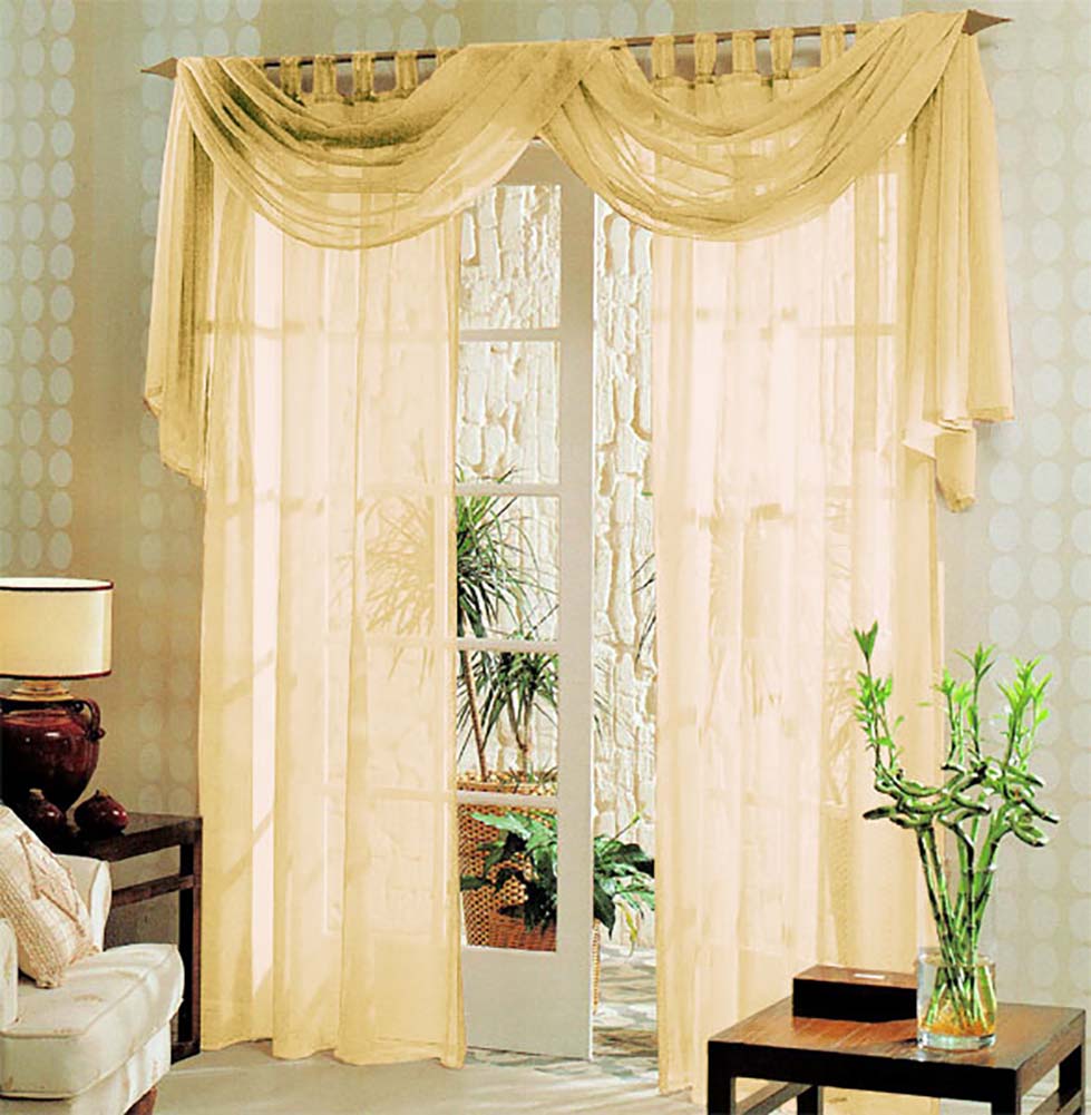 Voile komplett GARDINEN SET 3tlg.  60999