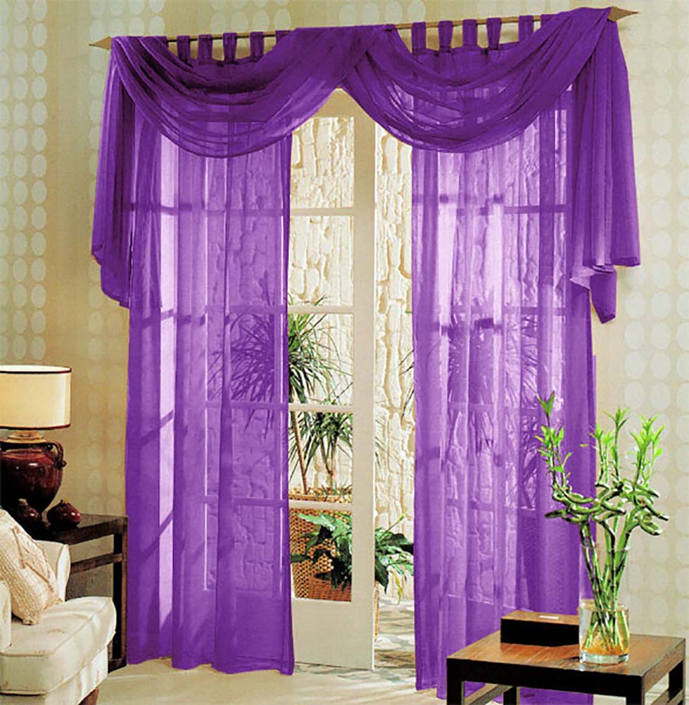 Voile komplett GARDINEN SET 3tlg.  60999