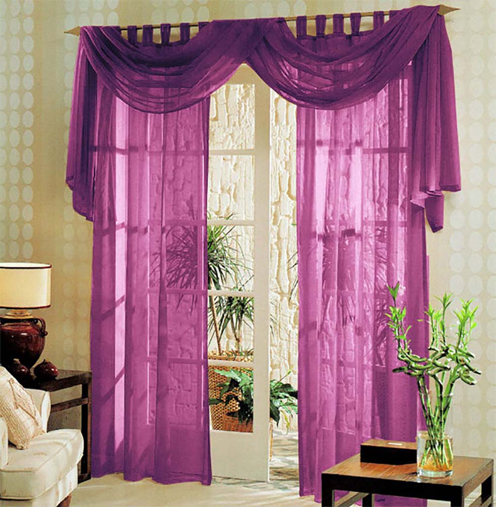 Voile komplett GARDINEN SET 3tlg.  60999