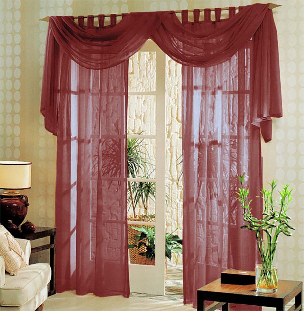 Voile komplett GARDINEN SET 3tlg.  60999