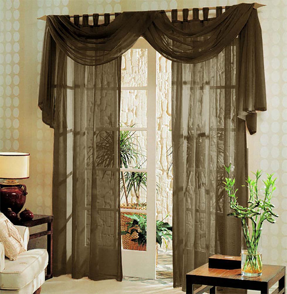 Voile komplett GARDINEN SET 3tlg.  60999