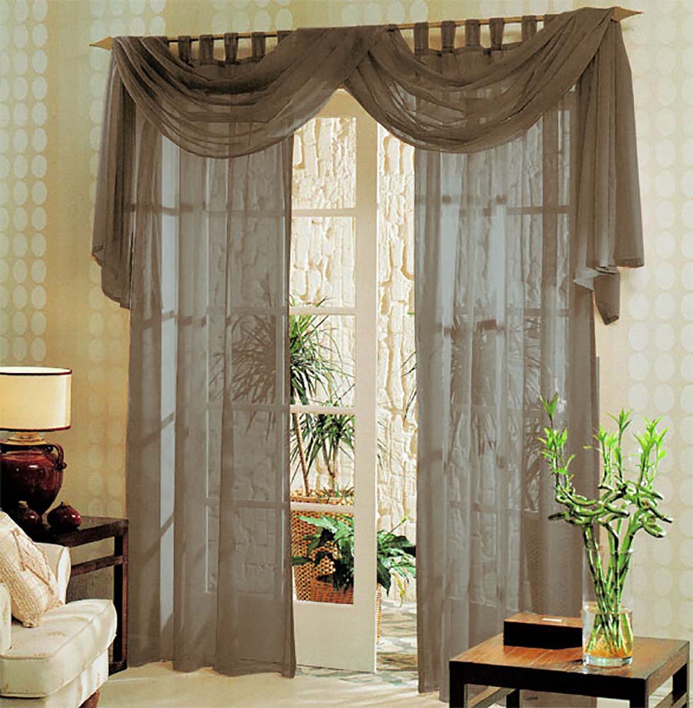 Voile komplett GARDINEN SET 3tlg.  60999