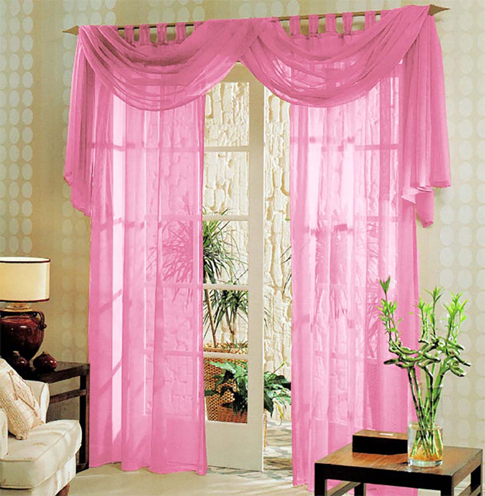 Voile komplett GARDINEN SET 3tlg.  60999