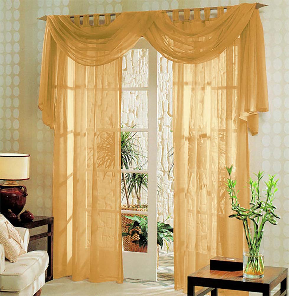 Voile komplett GARDINEN SET 3tlg.  60999