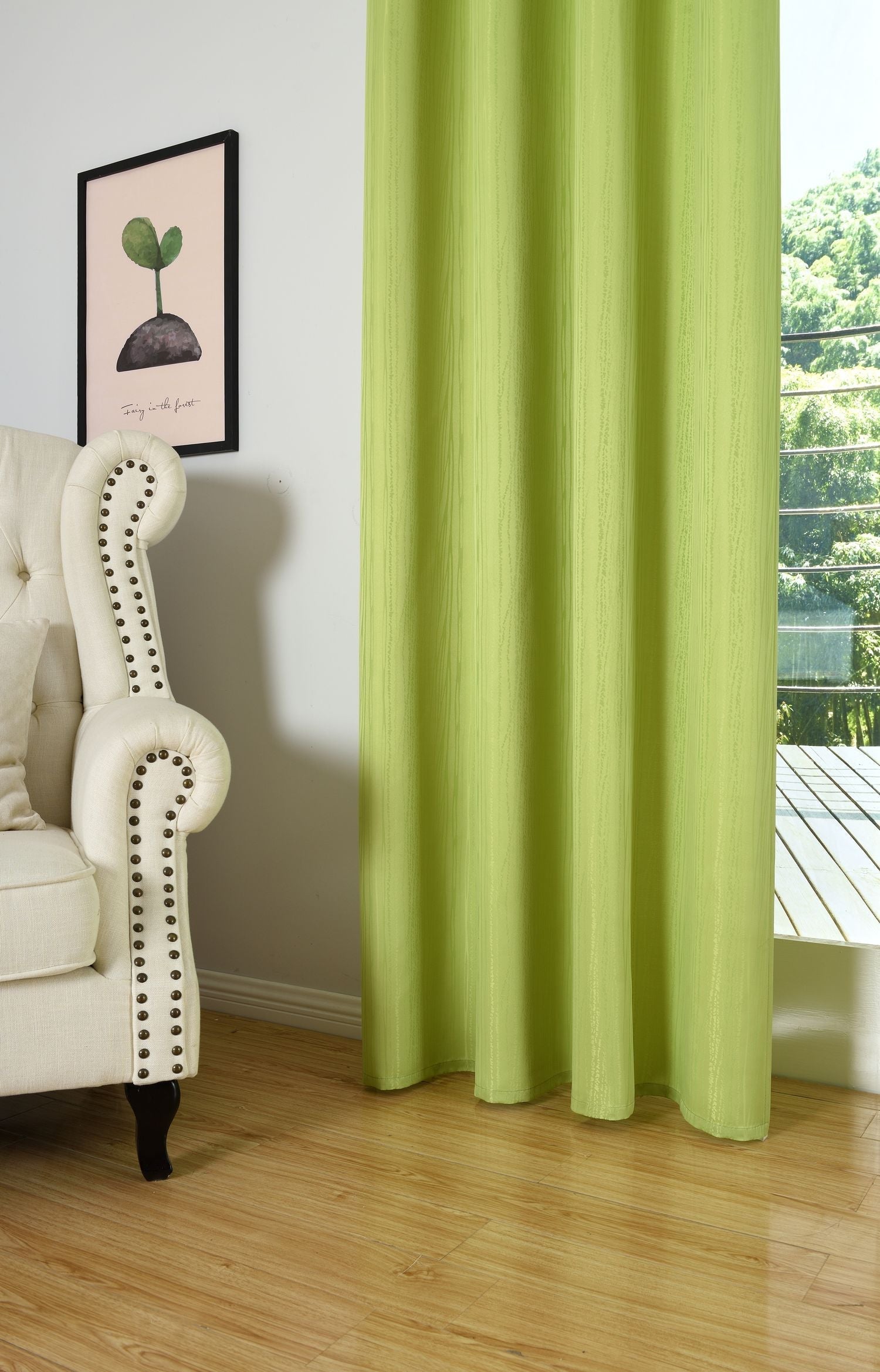 Vorhang Jacquard Deko Gardine Ösen feine Musterung blickdicht lichdurchlässig (Höhe x Breite cm) 20480