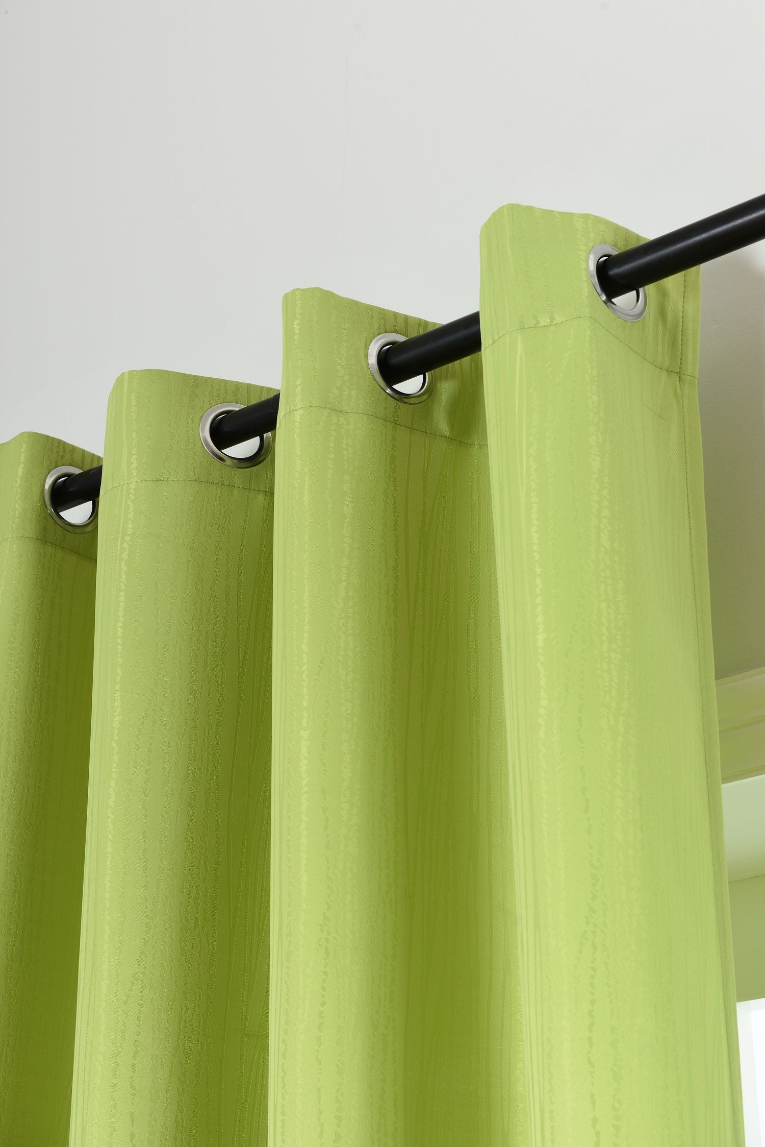 Vorhang Jacquard Deko Gardine Ösen feine Musterung blickdicht lichdurchlässig (Höhe x Breite cm) 20480
