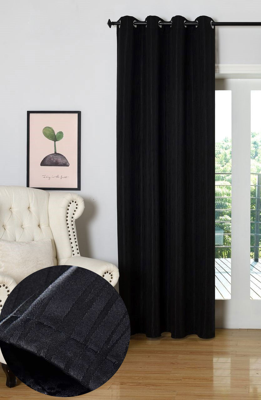 Vorhang Jacquard Deko Gardine Ösen feine Musterung blickdicht lichdurchlässig (Höhe x Breite cm) 20480