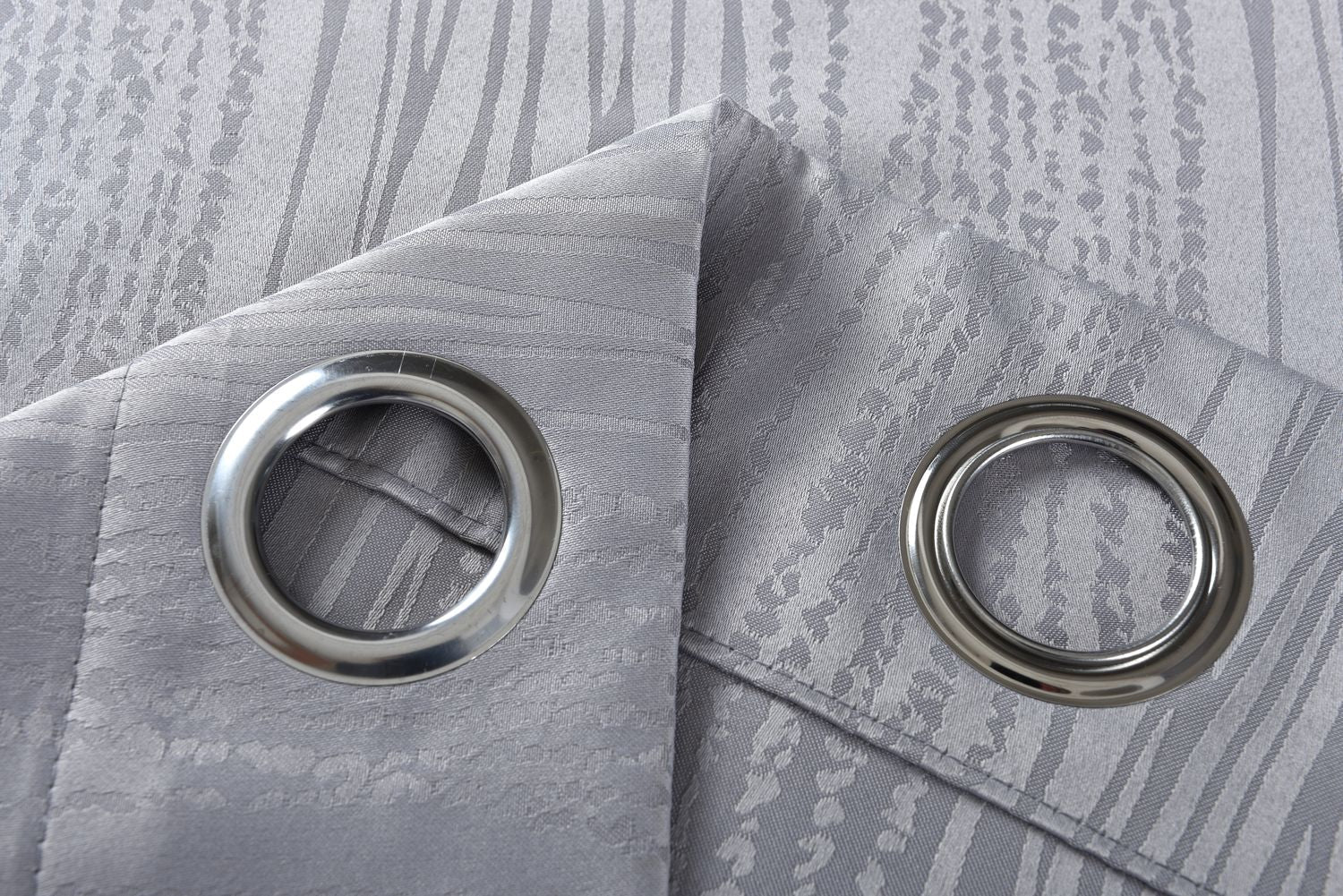 Vorhang Jacquard Deko Gardine Ösen feine Musterung blickdicht lichdurchlässig (Höhe x Breite cm) 20480