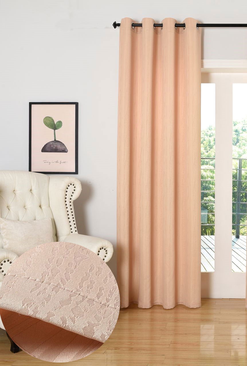 Vorhang Jacquard Deko Gardine Ösen feine Musterung blickdicht lichdurchlässig (Höhe x Breite cm) 20480