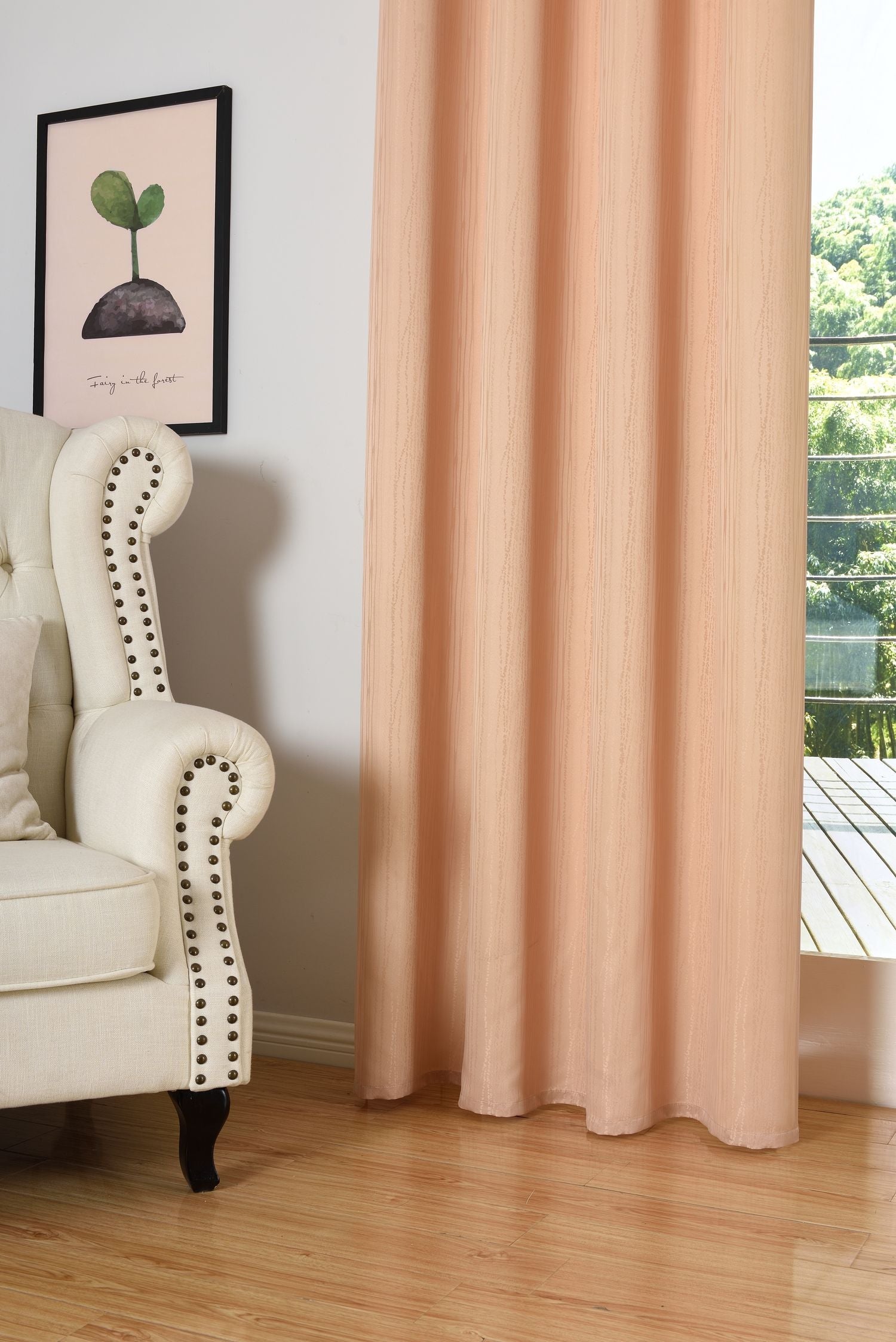 Vorhang Jacquard Deko Gardine Ösen feine Musterung blickdicht lichdurchlässig (Höhe x Breite cm) 20480
