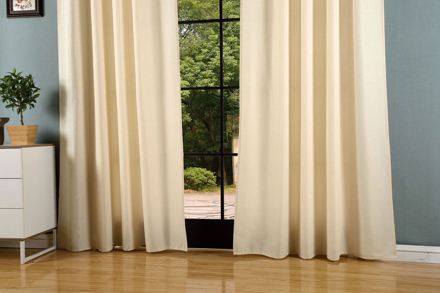 Vorhang Jacquard Deko Gardine verdeckte Schlaufen feine Musterung Universalband blickdicht lichtdurchlässig (Höhe x Breite cm) 20465