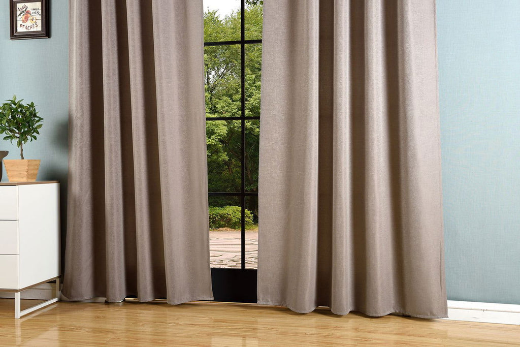 Vorhang Jacquard Deko Gardine verdeckte Schlaufen feine Musterung Universalband blickdicht lichtdurchlässig (Höhe x Breite cm) 20465