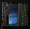 Vorhang Schal »LUNA« blickdicht Motiv Sterne Monde fluoreszierend leuchtend Kinder Kids Schlaufenband Universalband 20495
